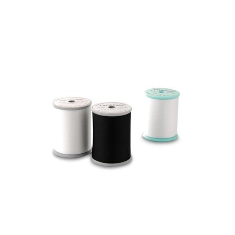 SAEBT - White Embroidery Bobbin Thread - 60-weight - Single Spool