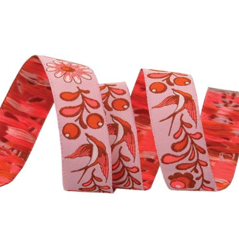 Ribbon:: Birds and Bees in Cosmic $5.00/yard