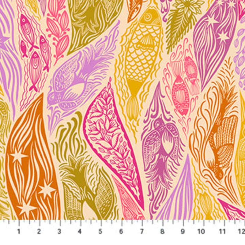 108 Wide Backing:: Shooting Star Mango $21.99/ Yard