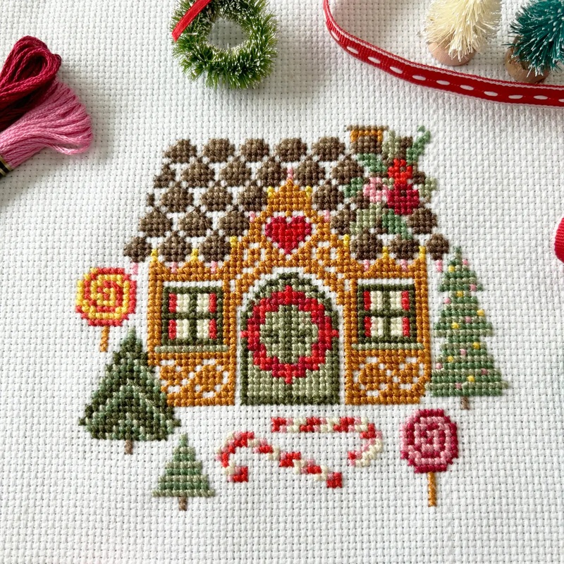 Gingerbread House Cross Stitch Kit