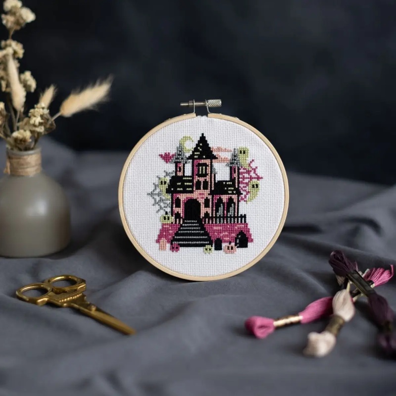 The Haunted House Cross Stitch Kit