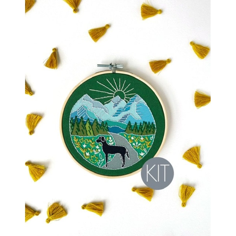 Trail Dog Embroidery Kit