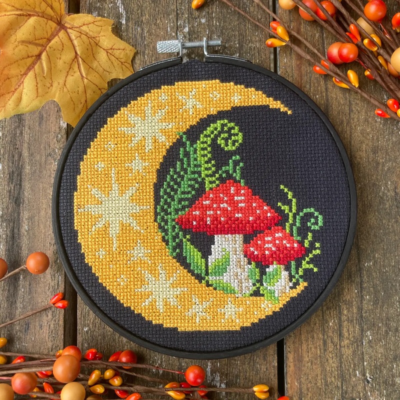Woodland Moon Cross Stitch Kit