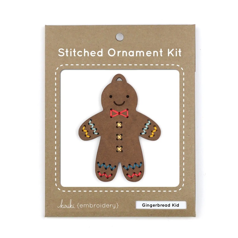 Gingerbread Kid - Diy Stitched Ornament Kit