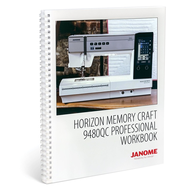 Janome Memory Craft 9480 Workbook