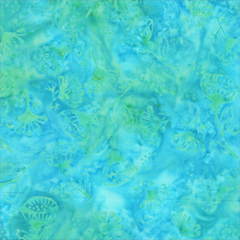 JDJ - Iris Beauty: CALYPSO PIXIE GARDEN Batik Cotton Fabric (1/2 yd)