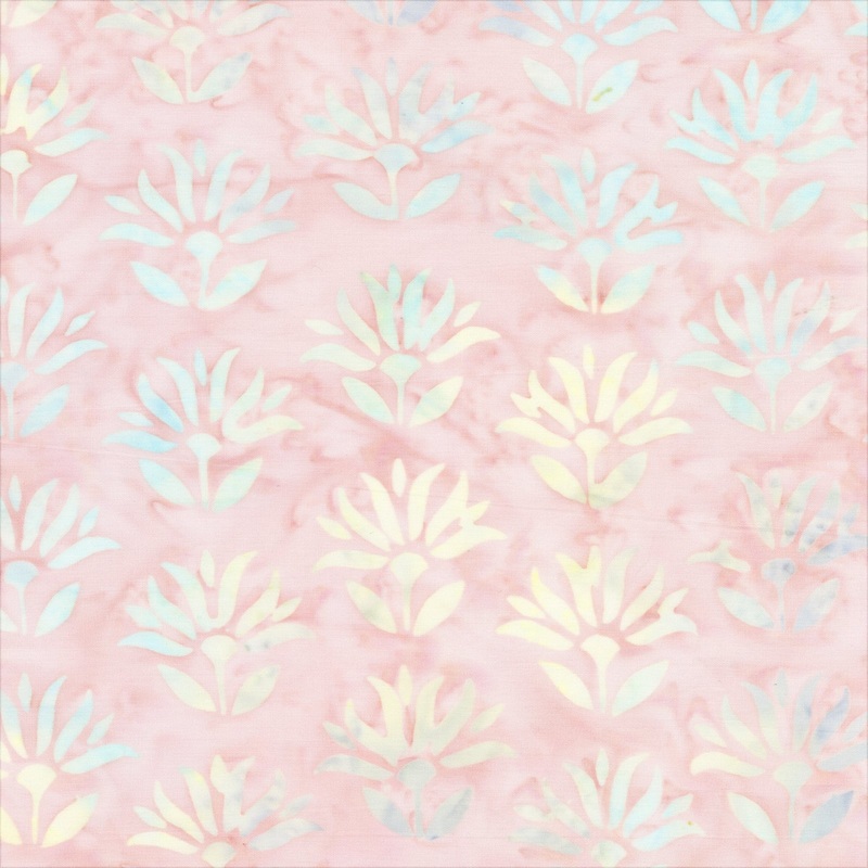 JDJ - Iris Beauty: CARNATION LOTUS Batik Cotton Fabric (1/2 yd)