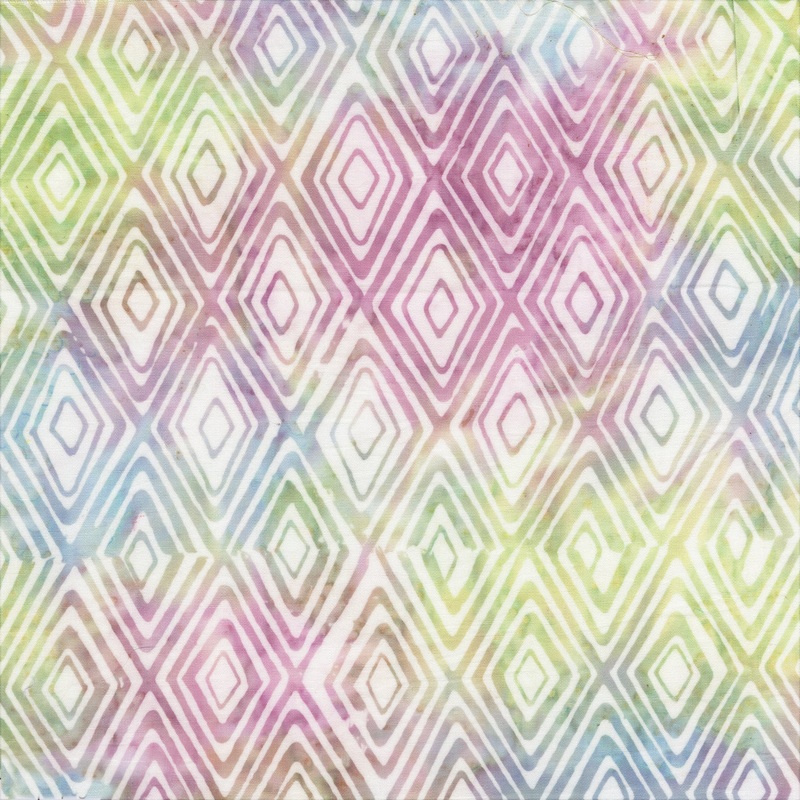 JDJ - Iris Beauty: GLEE DIAMONDS Batik Cotton Fabric (1/2 yd)