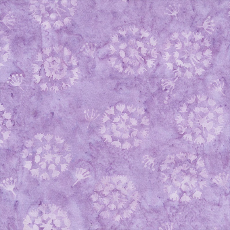 JDJ - Iris Beauty: HEATHER MUMS Batik Cotton Fabric (1/2 yd)