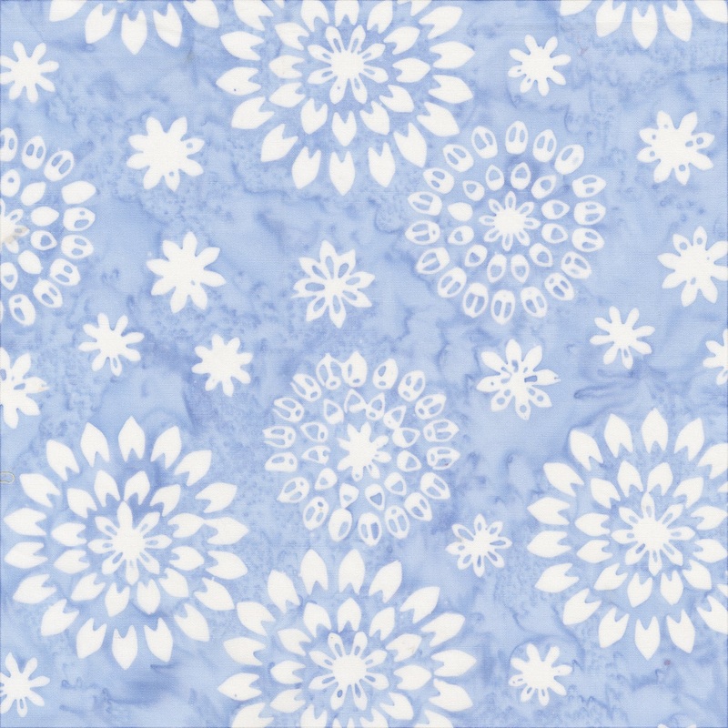 JDJ - Lollypop: LILAC MUM BURST Batik Cotton Fabric (1/2 yd)