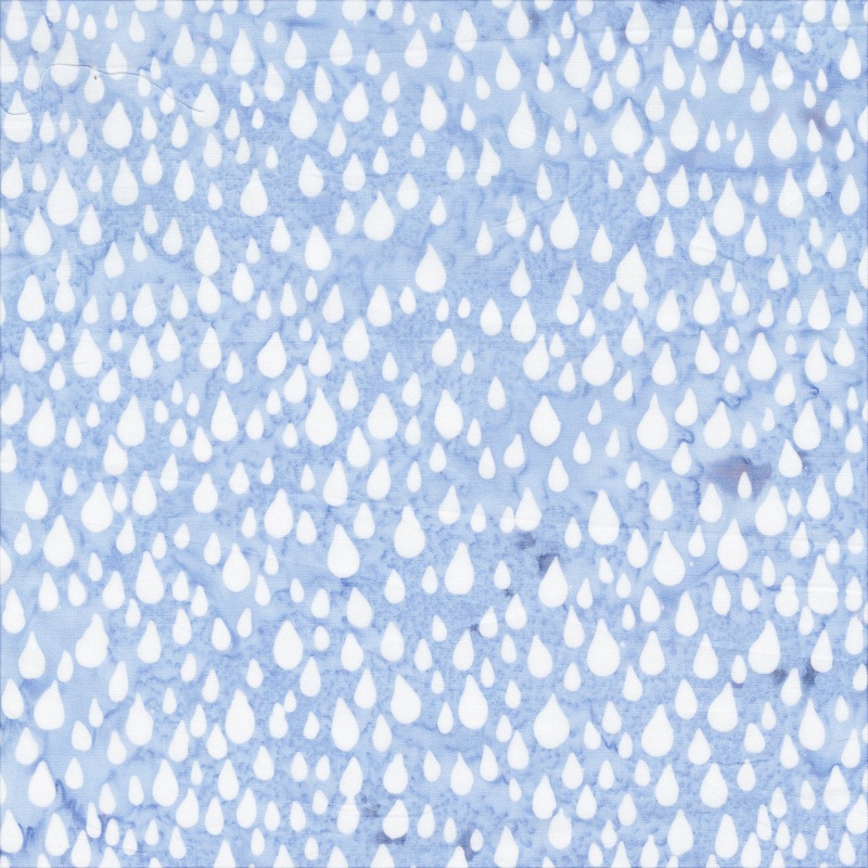 JDJ - Lollypop: LILAC RAINDROPS Batik Cotton Fabric (1/2 yd)