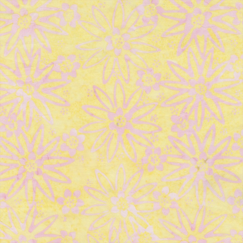 JDJ - Lollypop: TAFFY STAR FLOWER Batik Cotton Fabric (1/2 yd)