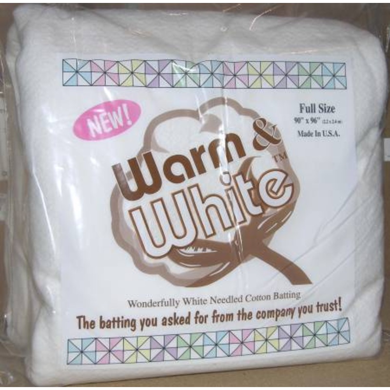 Warm & White Batting- Full Size - 90 x 96 Bagged (W2482WN)