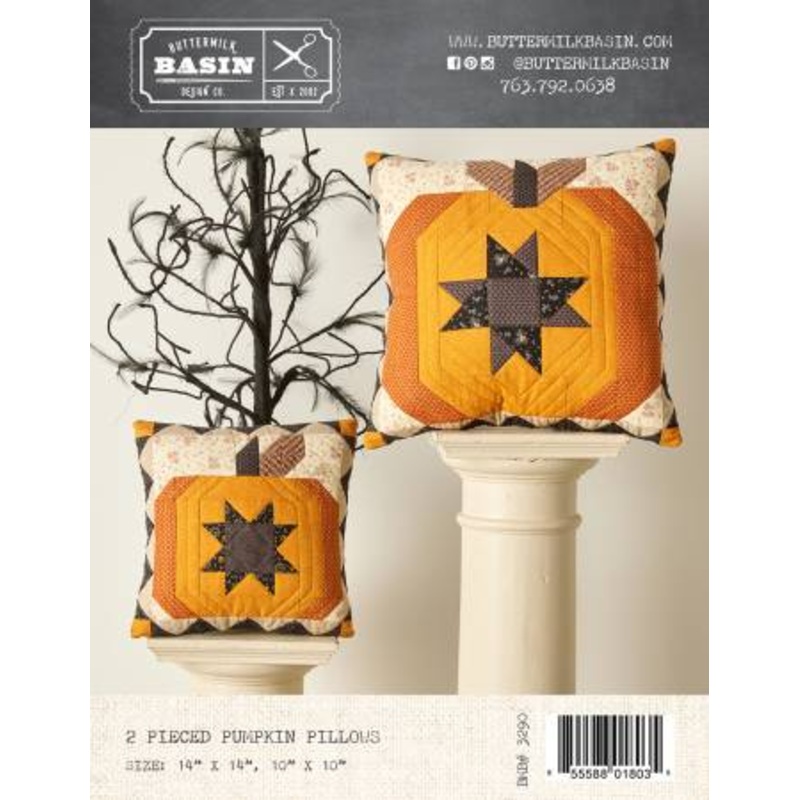 2 Pieced Pumpkin Pillows Pattern