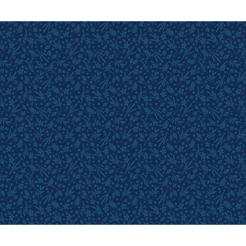 Among The Wildflowers II: SKETCH BOOK INDIGO Fabric (1/2 yd) by Shelly Cavanna