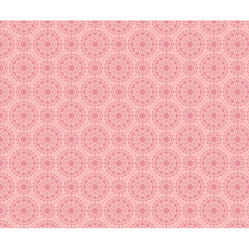 Among The Wildflowers: MEADOWSWEET CORAL Fabric (1/2 yd) by Shelly Cavanna