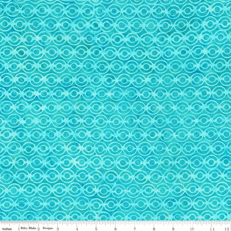 Batiks Geometric Splash: CALYPSO Fabric (1/2 yd)
