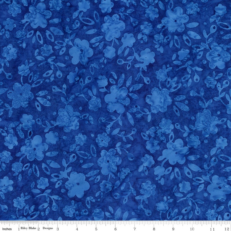Batiks Geometric Splash: LAPIS Fabric (1/2 yd)