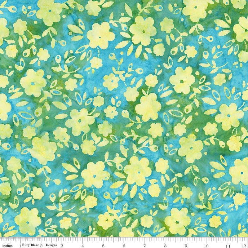 Batiks Geometric Splash: POOL PARTY Fabric (1/2 yd)