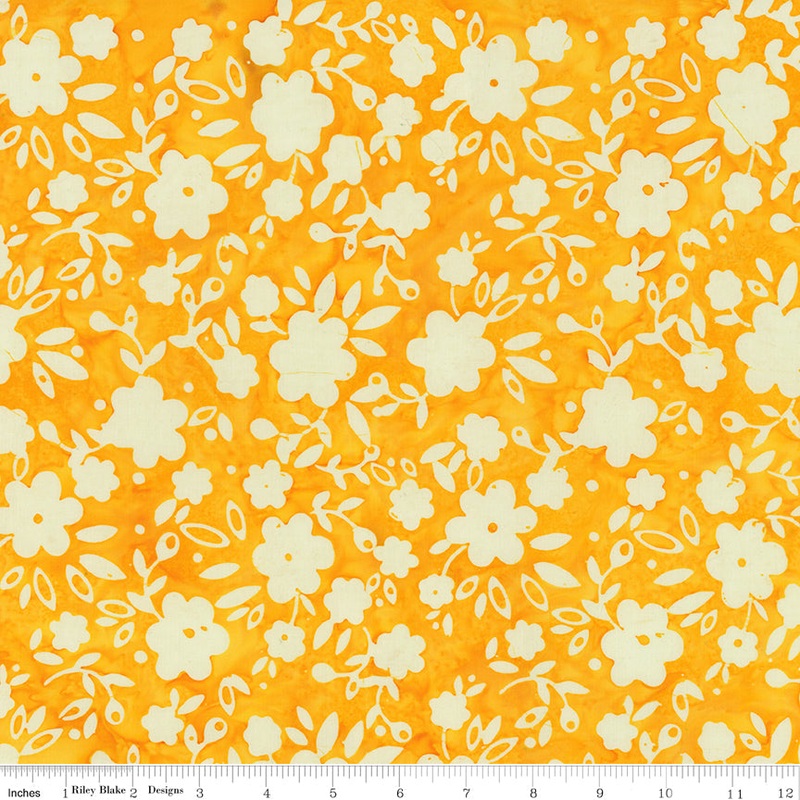 Batiks Geometric Splash: SUNSHINE Fabric (1/2 yd)