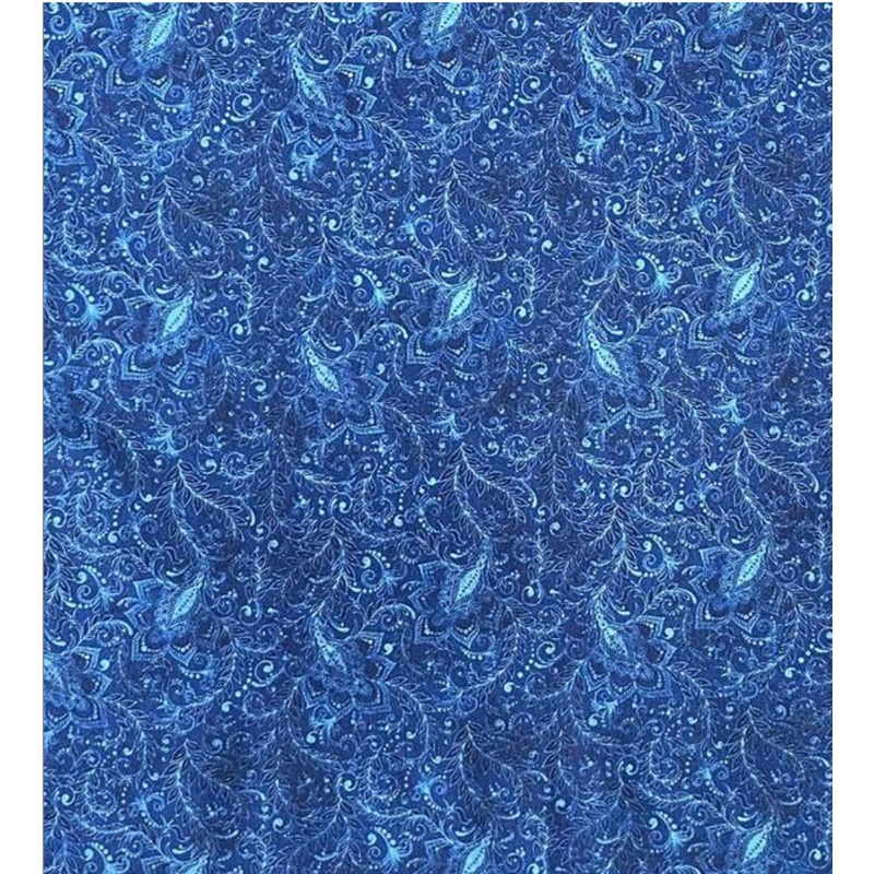 Classic-Mini Jacquard-Navy 118 Digitally Printed Cotton (1840109)  Sold in UNITS of  metre