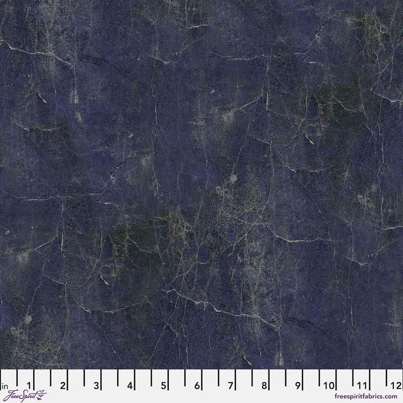 Eclectic Elements Palette: INDIGO VINTAGE Fabric (1/2 yd.) by Tim Holtz