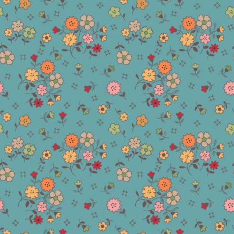 Floral Raindrop Autumn 108 Cotton (WB14673R-RAINDROP) - Sold in UNITS of 1/4 metre