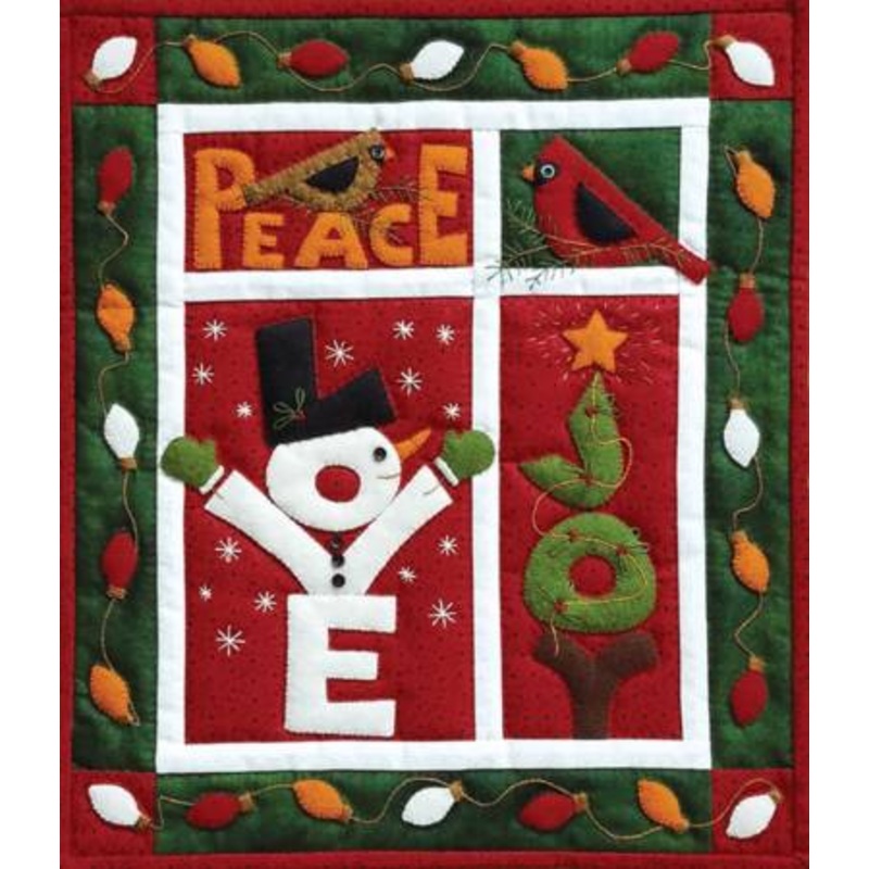 LOVE JOY PEACE Wall Hanging Quilt Kit