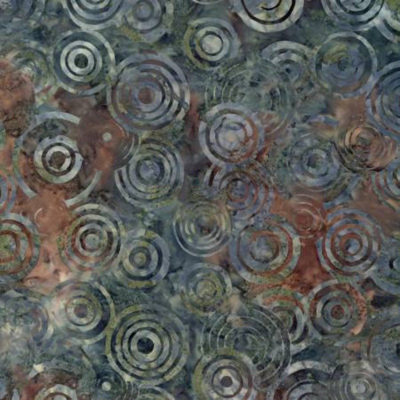 Sea Crop Circles 106 Batik (BX3458-SEA)  Sold in UNITS of  metre