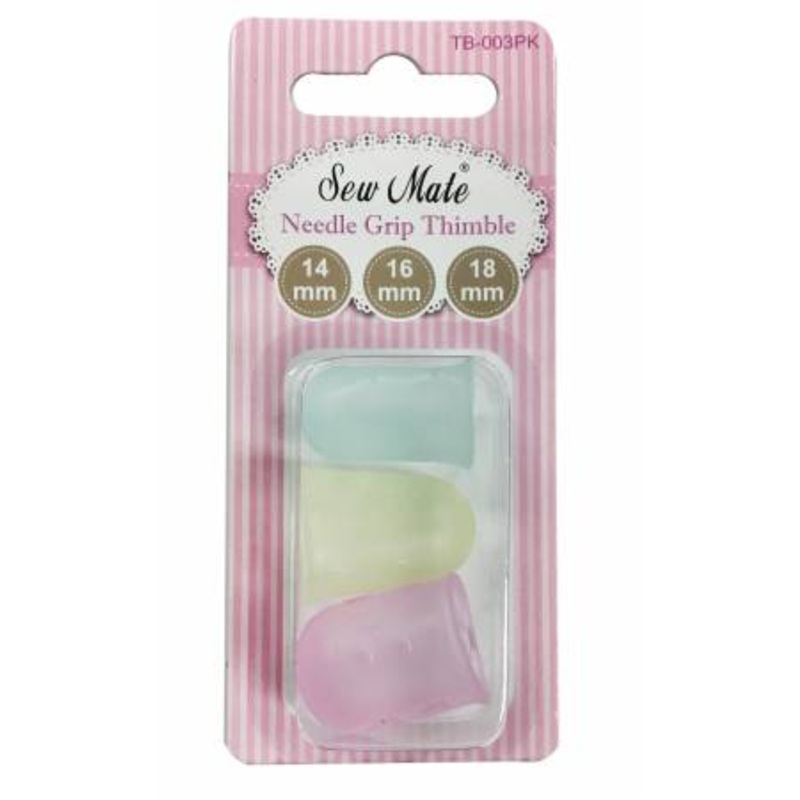 Sew Mate Needle Grip Thimbles 3pk