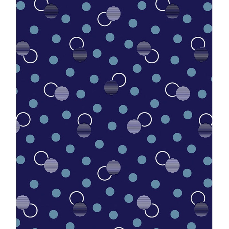Documentaries: LOTS of DOTS NAVY Fabric (1/2 yd)