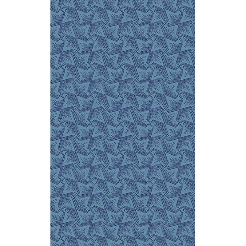 Documentaries: WAVE GEO DENIM Fabric (1/2 yd)