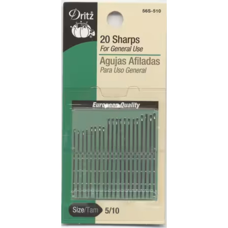Dritz Sharps Hand Needles-1-5 & 5-10