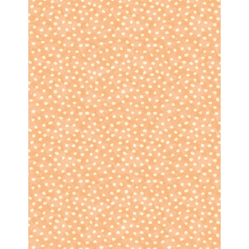 Harvest Blooms: DOTS ORANGE Fabric (1/2 yd)