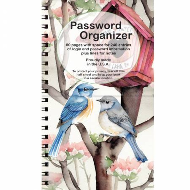 Password Book - Bluebirds (PWB11)