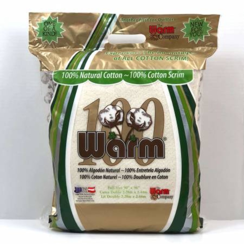 Warm 100- Full 90 x 96 Bagged Batting (W2624WN)