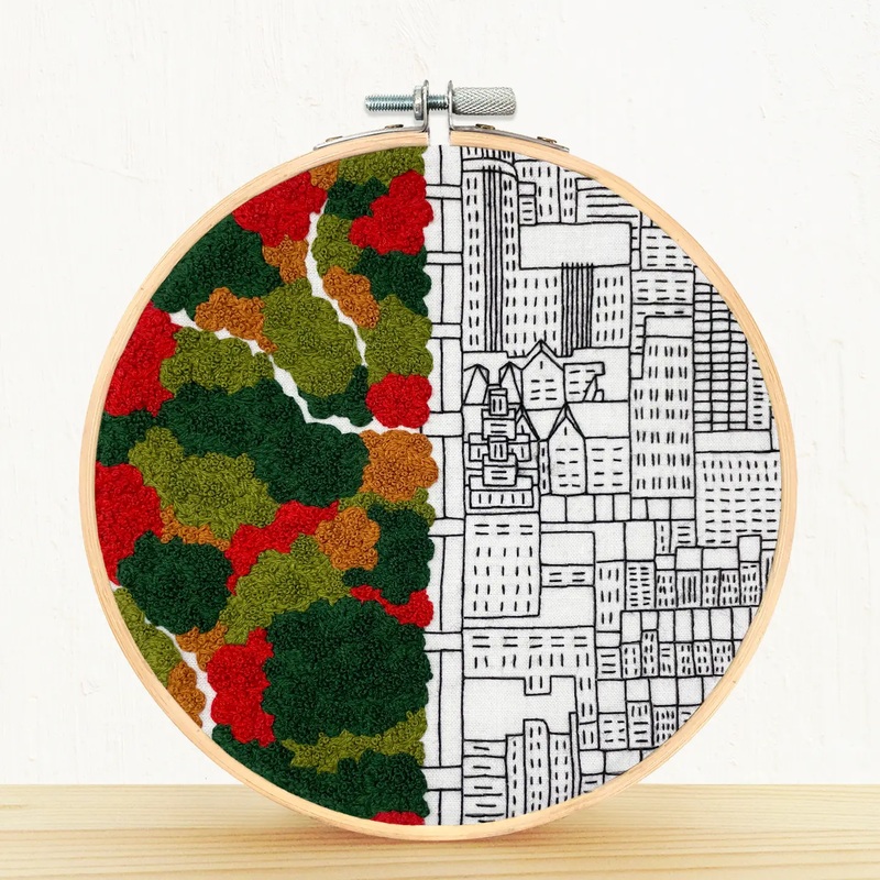 Autumn In New York Embroidery Kit
