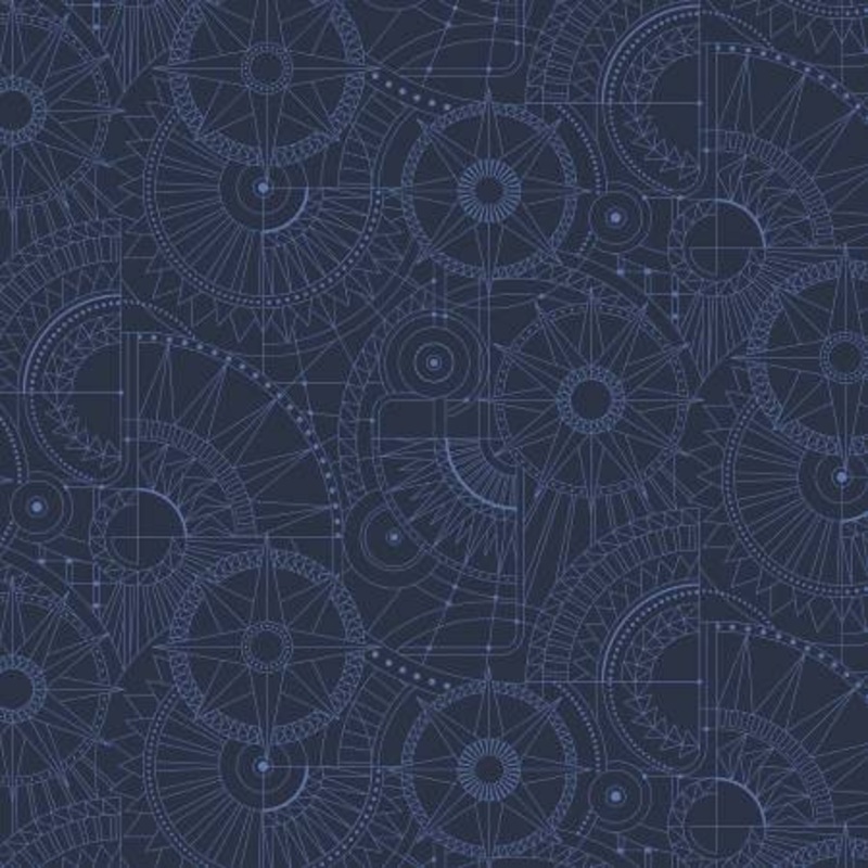 Blue Blueprint 108 Cotton (17129WB-11)  Sold in UNITS of  metre