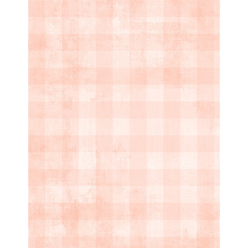 Dry Brush Checks: PALE APRICOT Fabric (1/2 yd)