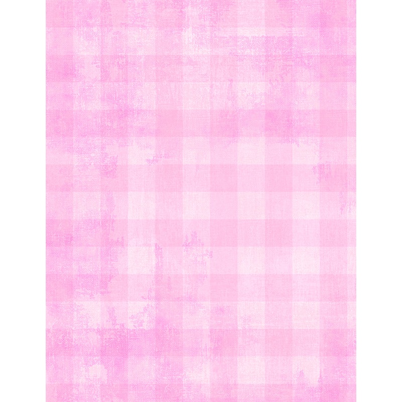 Dry Brush Checks: PALE PINK Fabric (1/2 yd)