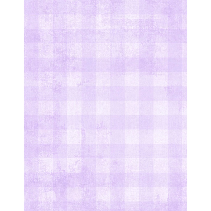 Dry Brush Checks: PALE VIOLET Fabric (1/2 yd)