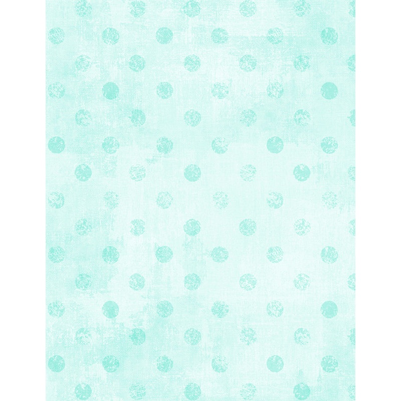 Dry Brush Dots: PALE AQUA Fabric (1/2 yd)