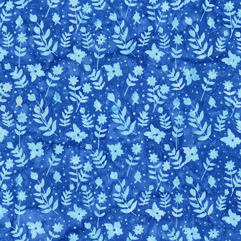 Expressions Batiks Daisy Dots: POOL PARTY Fabric (1/2 yd)