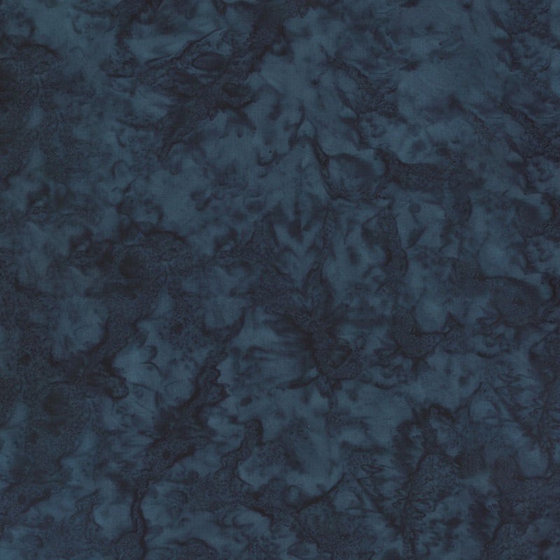 Expressions Batiks Hand-Dyes: MIDNIGHT Fabric (1/2 yd)