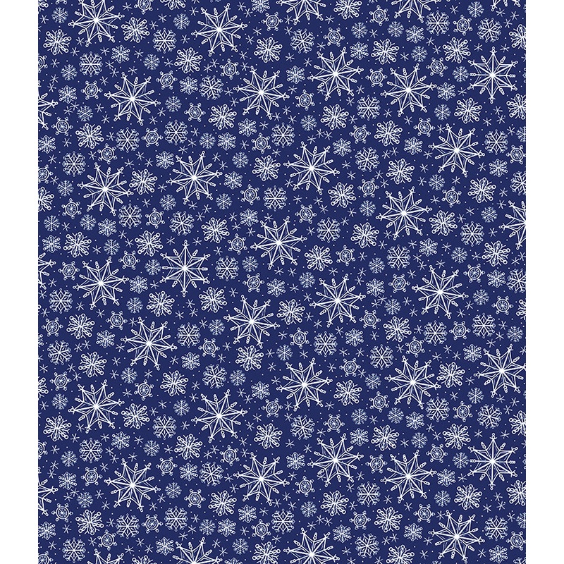 Happy Llamadays: SNOWY DAYS NAVY Fabric (1/2 yd)