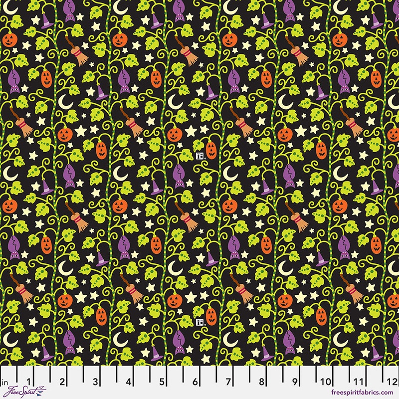 Spooky Cute Halloween: HALLOWEEN STALKS - MULTI Fabric (1/2 yd)