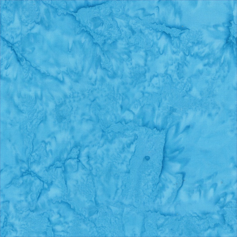 Becolourful Blush: BLUE SKIES Batik Cotton Fabric (1/2 yd)