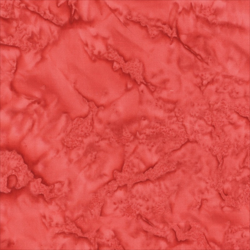 Becolourful Blush: POPPY Batik Cotton Fabric (1/2 yd)