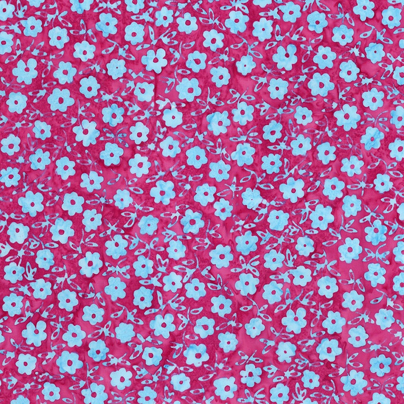 Expressions Batiks Daisy Dots: PRISMATIC BLISS Fabric (1/2 yd)