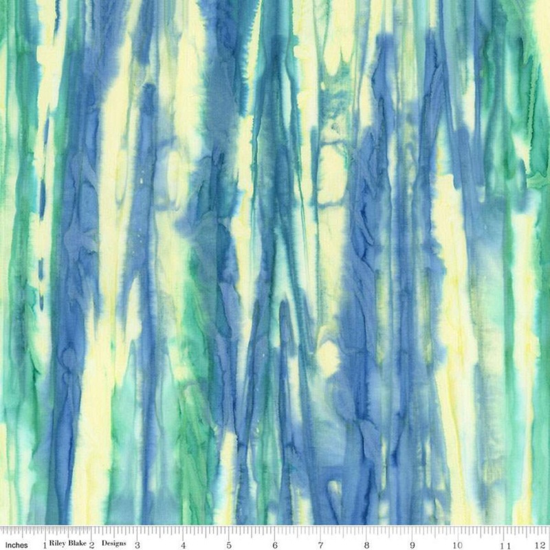 Expressions Batiks Express Yourself Contours: COASTAL SHIMMER Fabric (1/2 yd)